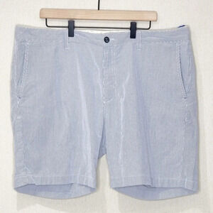 Tommy‎ Bahama Mens Seersucker Shorts Blue/White Stripe Size 40